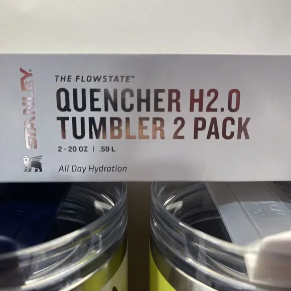 Stanley 2 Pack 20 oz Stainless Steel H2.0 Flowstate Quencher Tumbler Abstract - Picture 12 of 12